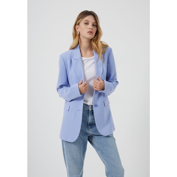 NWT French Connection Light Blue Buntie Blazer - Picture 1 of 2
